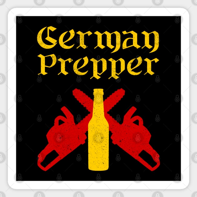 German Prepper Sticker by HighBrowDesigns